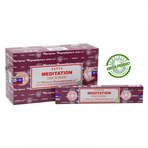 Благовония SATYA MEDITATION (МЕДИТАЦИЯ) 15gm уп-12шт